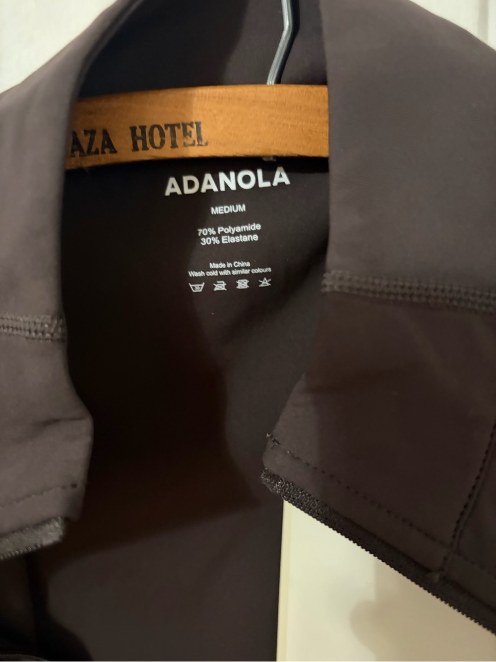 Adanola Ultimate Short Sleeve Zip Up Top - Coffee Bean - Picture 5 of 6